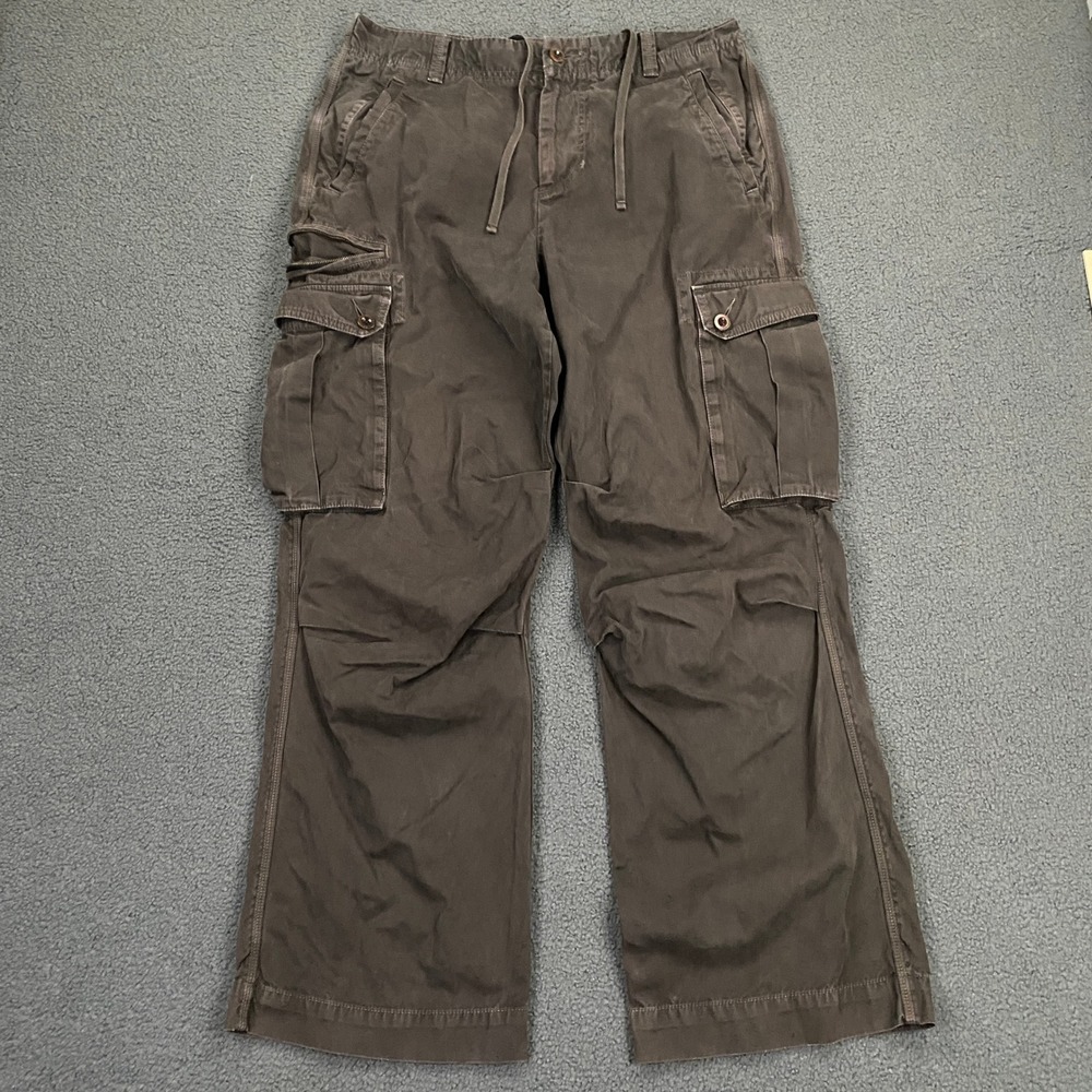 Banana Republic Cargo Pants Mens 33x32 Baggy Relaxed Military Paratroops VTG Y2K